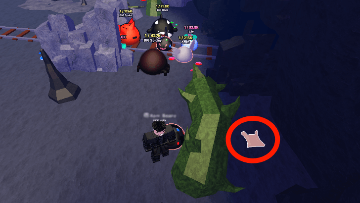 Caves recipe location screenshot for Crafty in Slime RNG