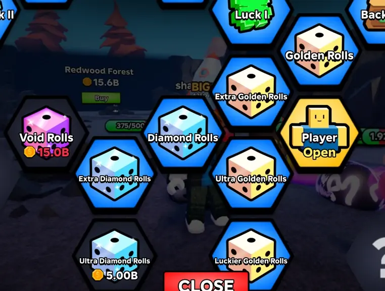 Diamond Rolls upgrade in Slime RNG