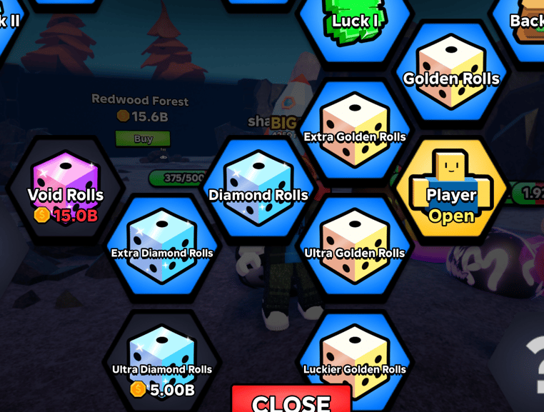 Diamond Rolls upgrade in Slime RNG