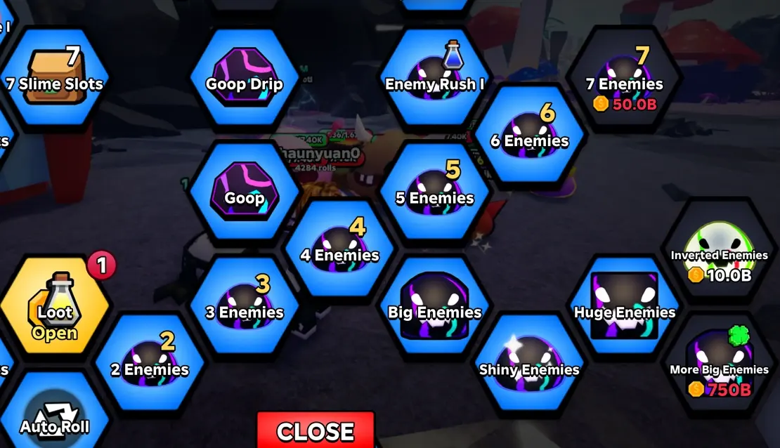 Number of Enemies upgrade in Slime RNG