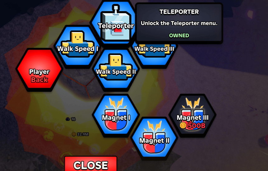 Teleporter upgrade in Slime RNG